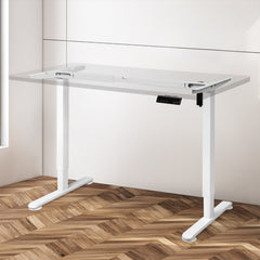 Levede Motorised Standing Desk Frame White Single Motor-1954803014925684742