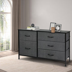Levede Storage Cabinet Tower Chest Dark Grey-1954802991836041223