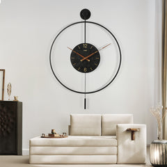 Yezi Wall Clock 50cm Large Round Modern Home Decoration-1954802444986880006