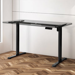 Levede Motorised Standing Desk Frame Black Single Motor-1954803014682415110