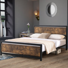 Levede Metal Bed Frame Mattress Base Double-1954802932109152263