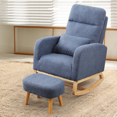 Levede Rocking Chair Ottoman Footrest With Side Pocket-1954802459599835143