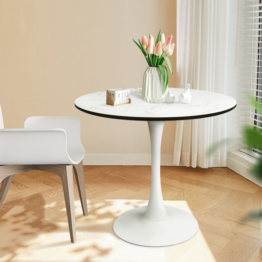 Levede Dining Table Kitchen 4 Person White-1954802994327457798
