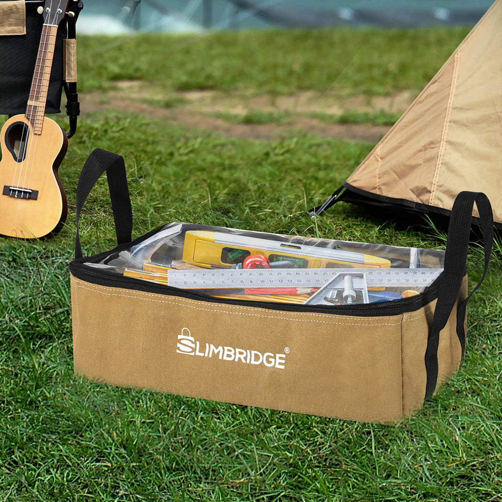 Slimbridge 3PCS Camping Canvas Storage Khaki-1954802650906234886
