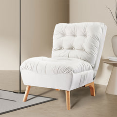 Levede Lounge Accent Chair Sofa Recliner Cream-1954802893257314310