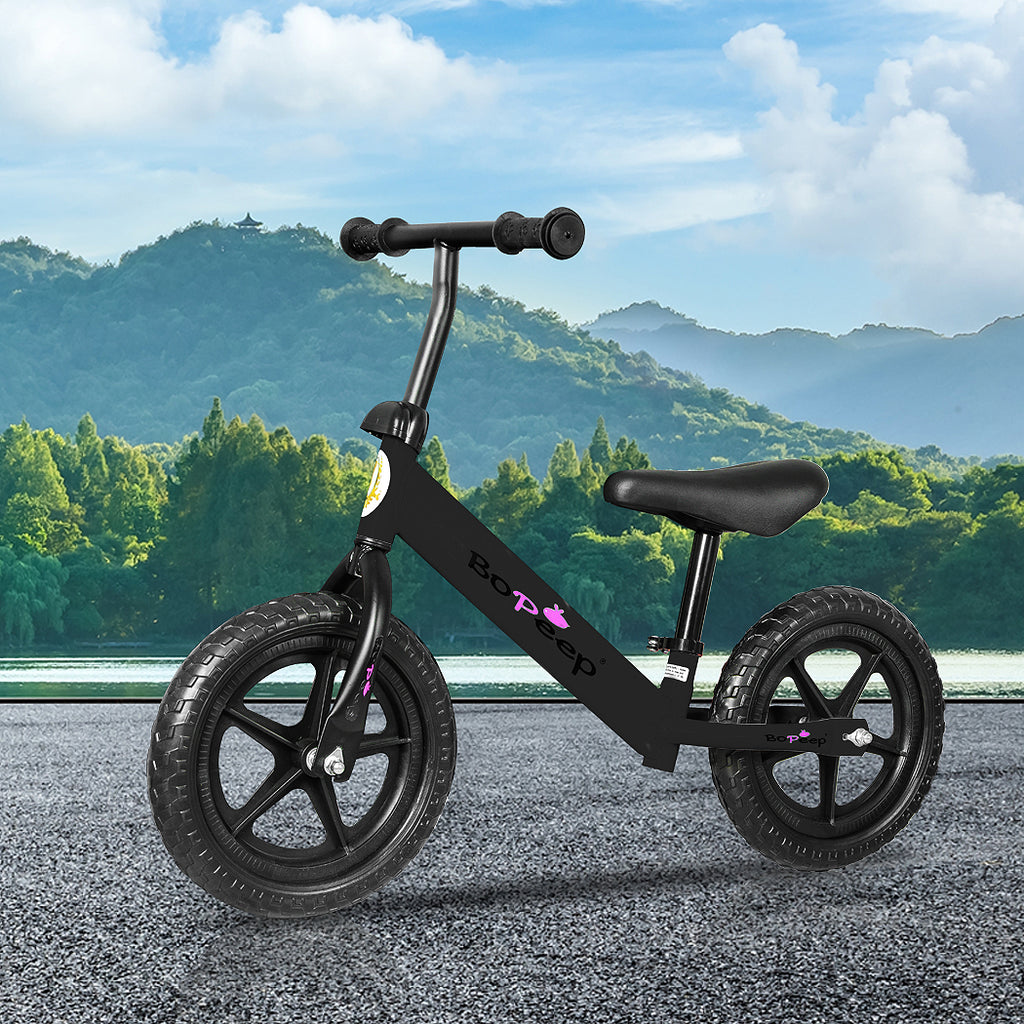 BoPeep Kids Balance Bike Ride On Toys Black-1954802781164539910