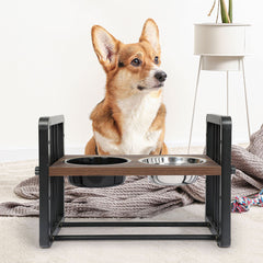 PaWz Adjustable Height Pet Feeder Elevated Medium-1954802568349749254