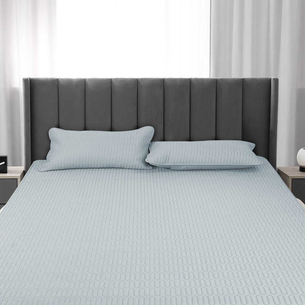 DreamZ Latex Cooling Bed Sheet Set Fitted 3PCS King-1954802917701718022