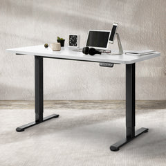 Levede Desktop For Motorised Adjustable Black 140X70CM White-1954803014262984710