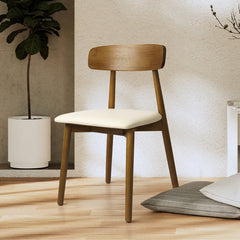 Levede 2x Dining Chairs Kitchen Chair Walnut-1954802997401882630