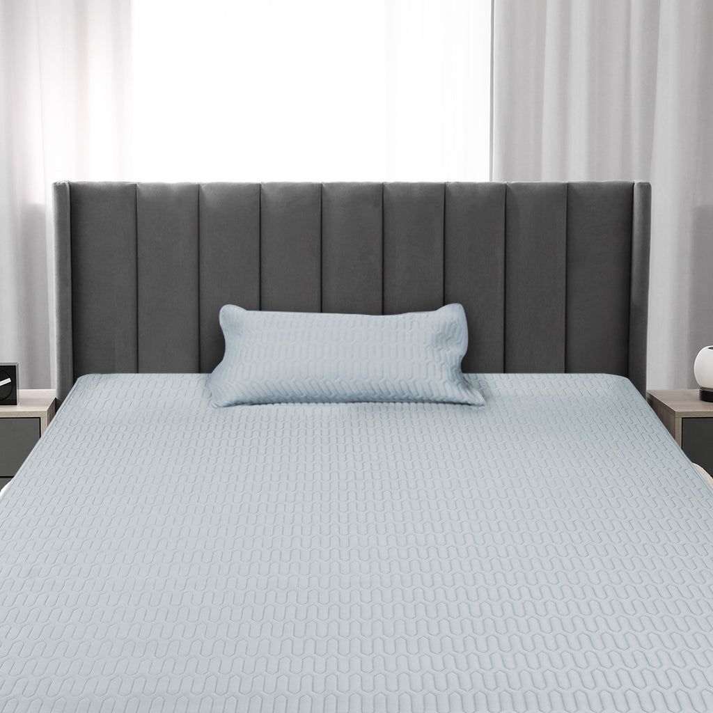 DreamZ Latex Cooling Bed Sheet Set Fitted 2PCS KS King Single-1954802917924016131