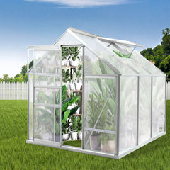 Lambu Greenhouse Aluminium Walk In Green-1954802672116830214