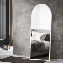 Yezi Floor Mirror Full Length Mirrors 1.8M White-1954803006545465350