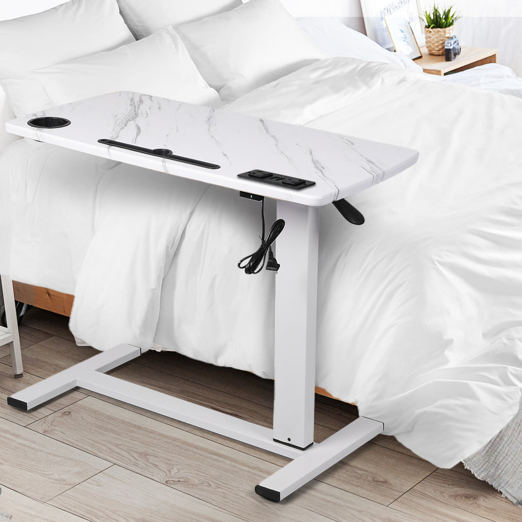 Levede Standing Desk Height Adjustable White-1954802680828399623