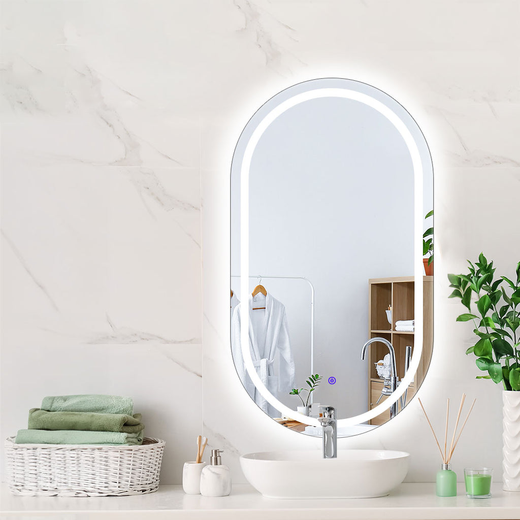 EMITTO LED Wall Mirror Oval Anti-fog 50x90cm-1954803005517860870