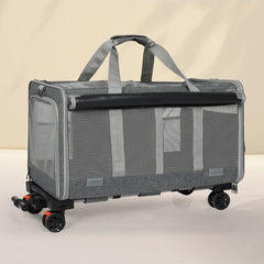 Pawz Pet Carrier 4 Wheel Portable Rolling Foldable-1954802466788872198