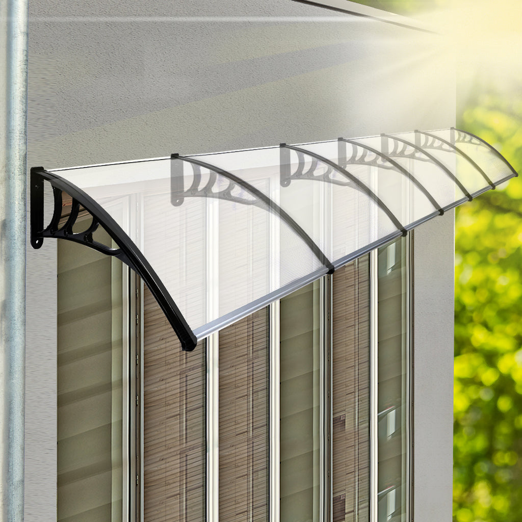 Mountview Window Door Awning Outdoor 1M X 6M Transparent 1x6M-1954802873497948166
