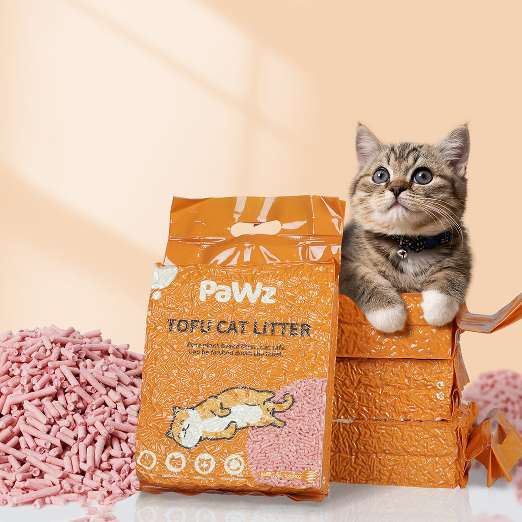PaWz 2.5kg Tofu Cat Litter Clumping Watermelon x4-1954802395062079495
