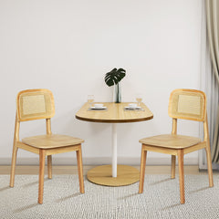 Levede 2x Rattan Dining Chair Wooden Kitchen Chair-1954802451378999302