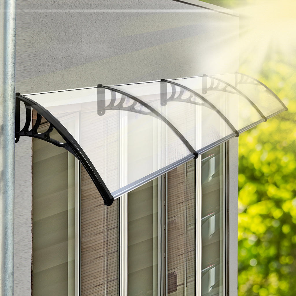 Mountview Window Door Awning Outdoor 1M X 4M Transparent 1x4M-1954802872986243078