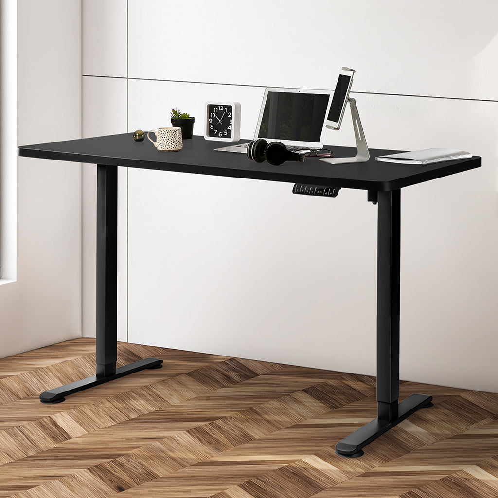 Levede Motorised Standing Desk Adjustable 140cm Black 1000x 1MM-1954803020764155910