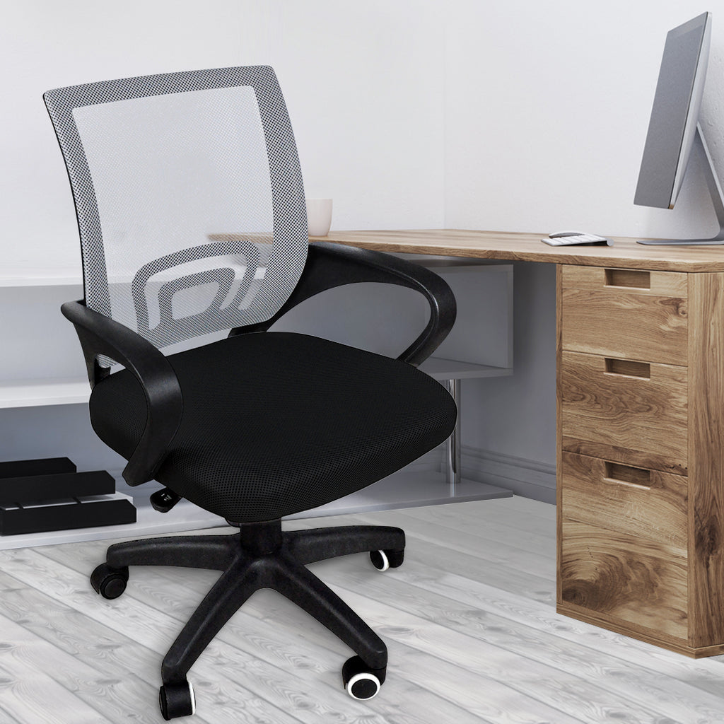 2x Levede Office Chair Gaming Computer Grey-1954802691905556486