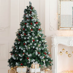SANTACO Christmas Tree Snow Flocked 2.1M-1954802398560129030