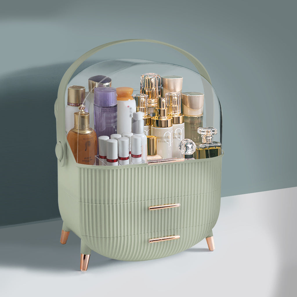 Makeup Storage Case Cosmetic Organiser Light Green-1954803002871255046