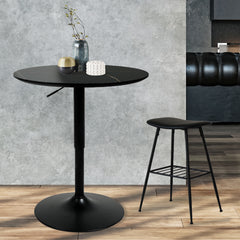 Levede Bar Table Swivel Gas Lift Counter Black-1954802991219478534