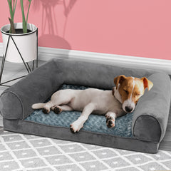 PaWz Pet Bed Sofa Dog Beds Bedding Soft M Grey Medium-1954802515501518854
