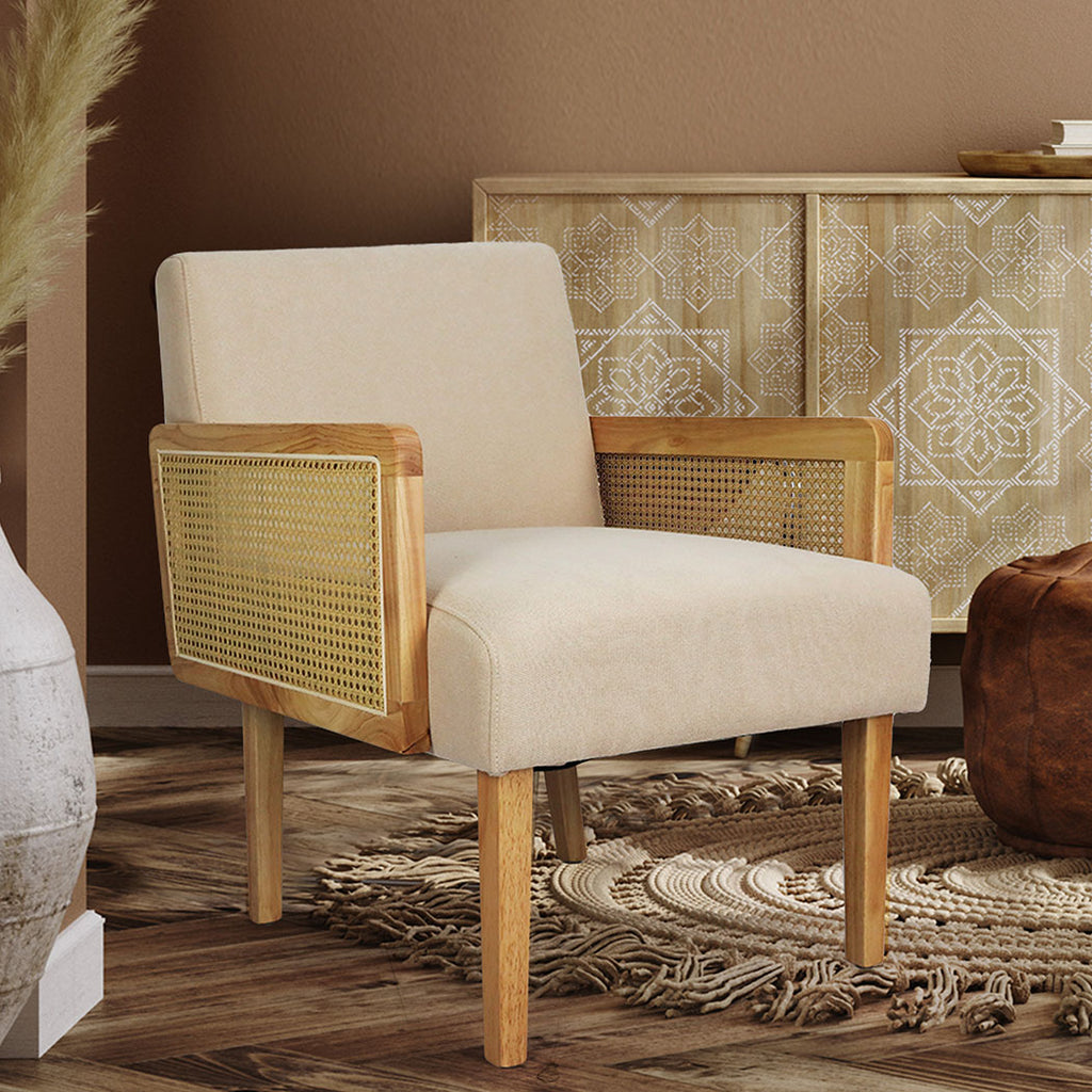 Levede Rattan Lounge Armchair-1954802349432246278