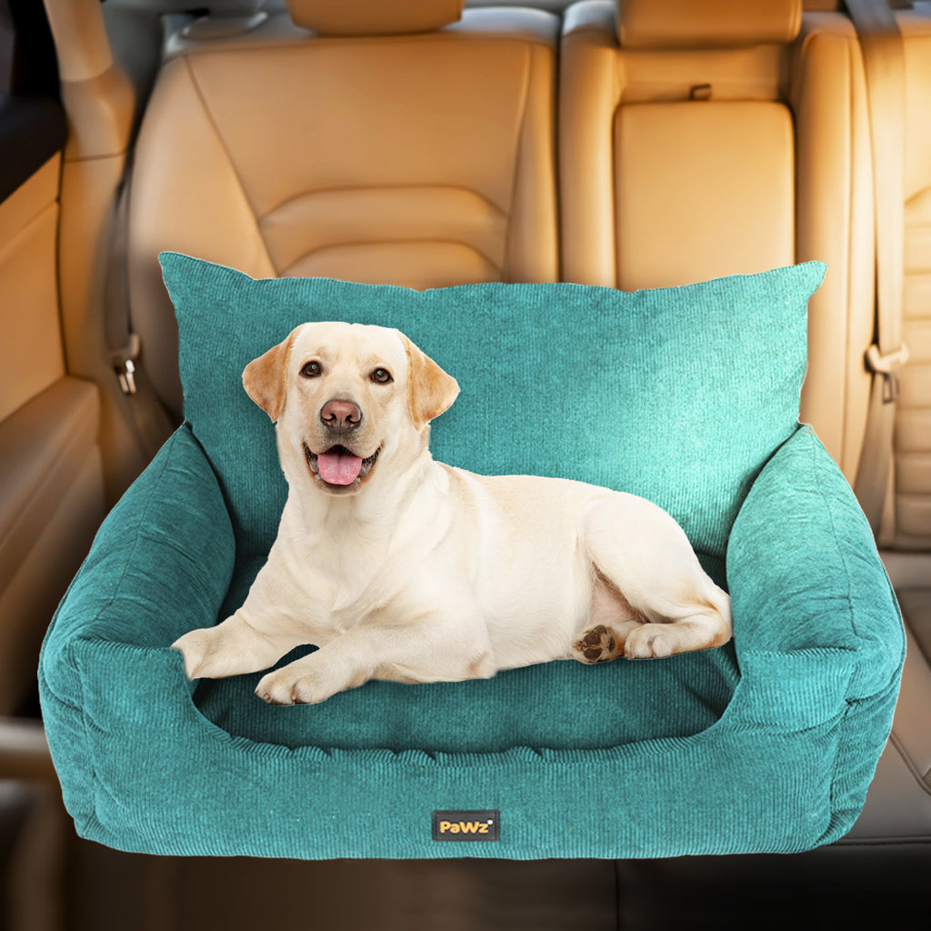 PaWz Pet Car Booster Seat Dog Protector L Green Large-1954802559168417799