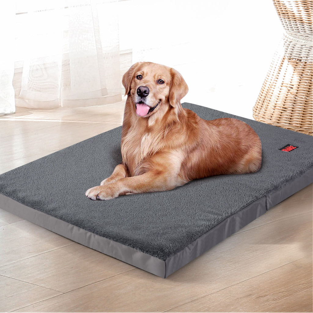 PaWz Pet Bed Foldable Dog Puppy Beds Grey Large-1954802758007787526