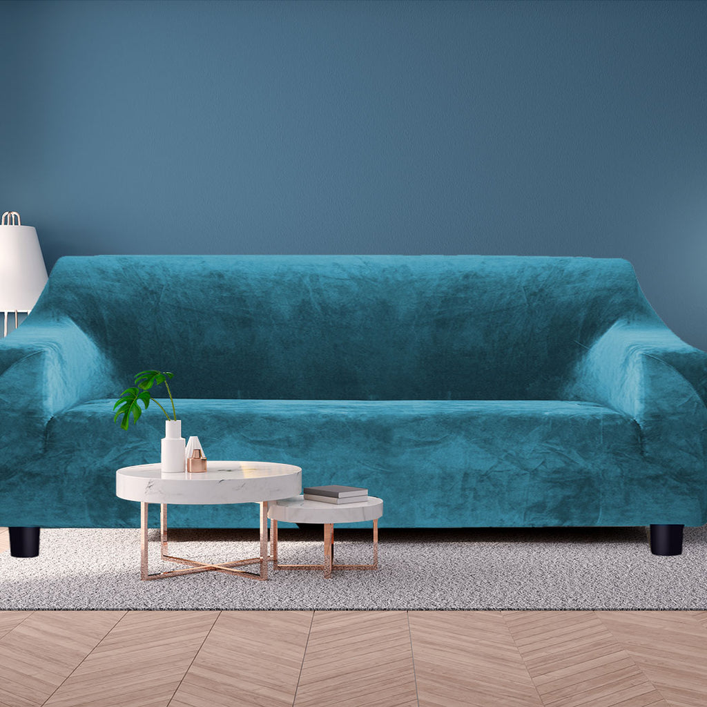 Marlow Sofa Covers 4 Seater High Stretch Green Agate Green-1954802340758425606