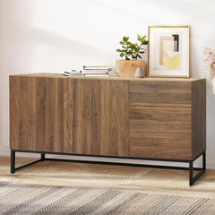 Levede Buffet Sideboard Storage Cabinet Walnut-1954802987746594824