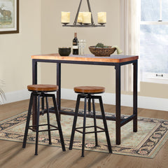 Levede 3pcs Bar Table Barstools Industrial-1954802950241128454