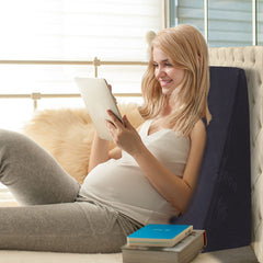 Cool Gel Memory Foam Bed Wedge Pillow With Cover-1954802412137091080