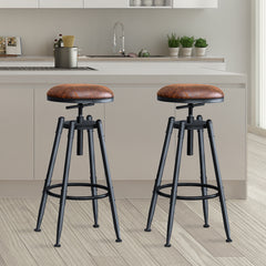 Levede 2x Industrial Bar Stools Kitchen-1954802949054140423