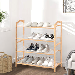 Levede Bamboo Shoe Rack Storage Wooden-1954802688059379718
