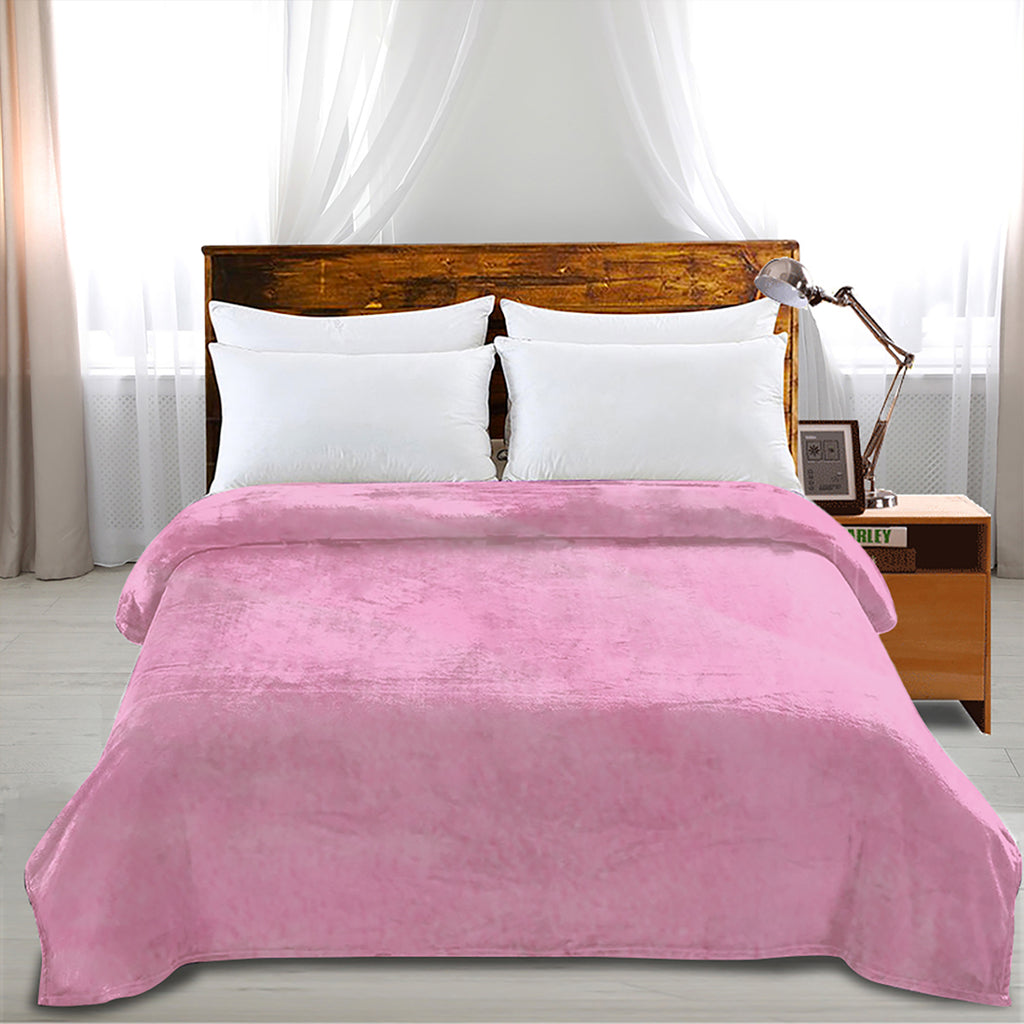 DreamZ 320GSM 220x240cm Ultra Soft Mink Pink Queen-1954802937716936711