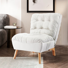 Levede Lounge Accent Chair Sofa Recliner Cream-1954802893257314311