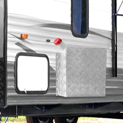 Manan Caravan Diesel Heater Tank Cover Silver-1954802964971524103