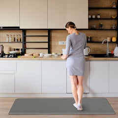 Marlow Kitchen Rug 2PCS Non Slip Anti Fatigue Mat Grey-1954802461264973831