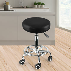 Levede Salon Stool Swivel Bar Stools Black-1954802612637405191