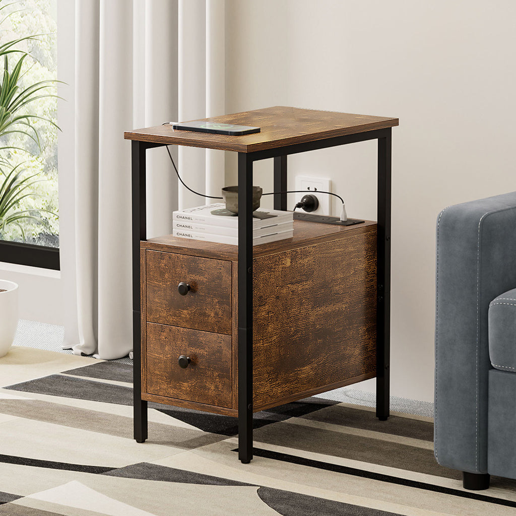 Levede Side Table Narrow Coffee End Table-1963748909352357895