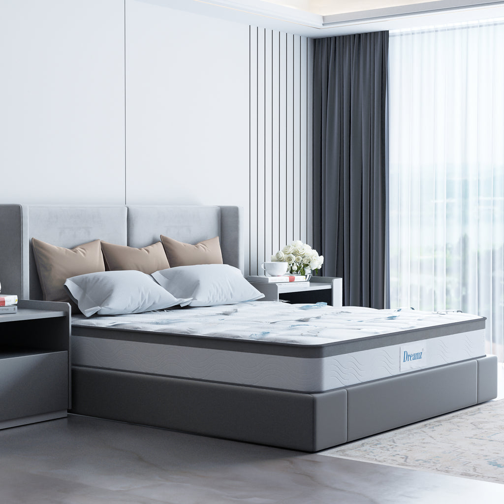 Dreamz Spring Mattress Bed Pocket Tight Queen-1954802849959514119