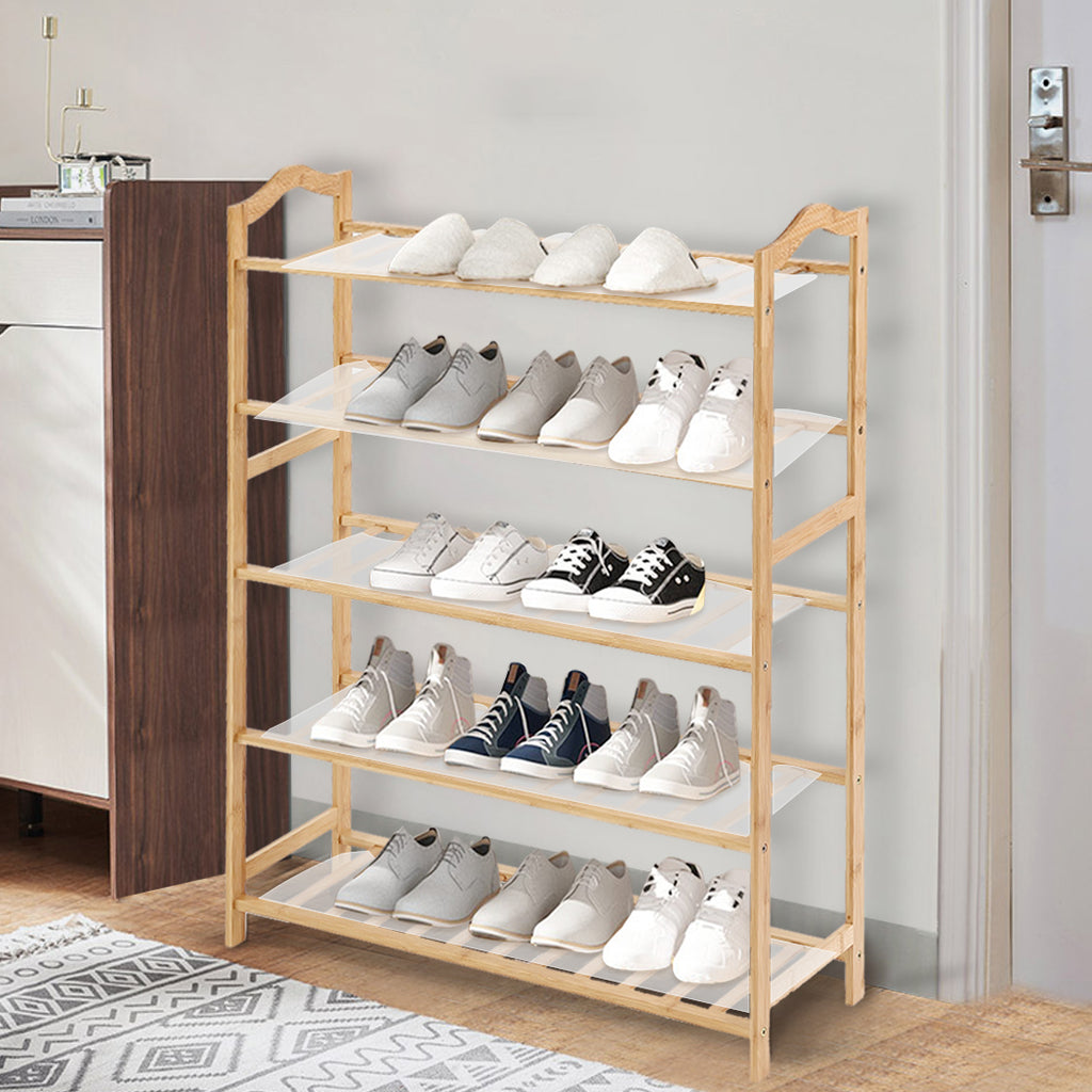Levede Bamboo Shoe Rack Storage Wooden-1954802689107955719