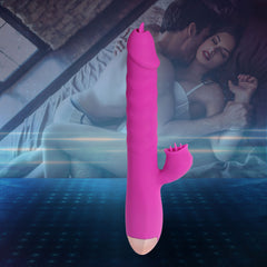 Urway Rabbit Vibrator Licking Tongue Purple-1954802625568444423