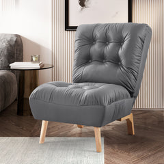 Levede Accent Chair Sofa Recliner Adjustable Grey-1954802893047599111
