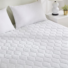 Dreamz Mattress Protector Topper Bamboo Double-1954802845337391111